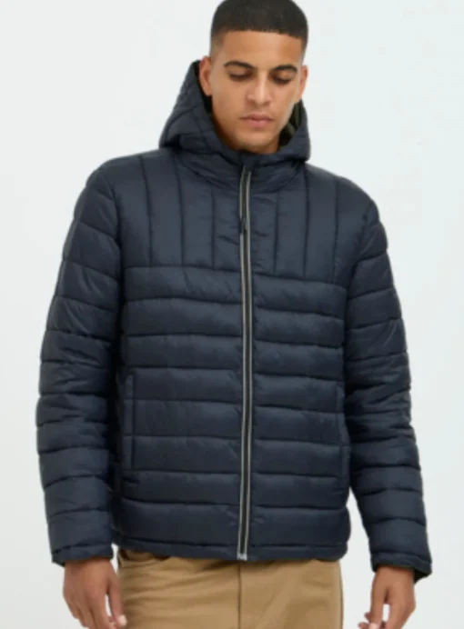 BLEND Lightweight Khaki/Black Reversible Padded Jacket S