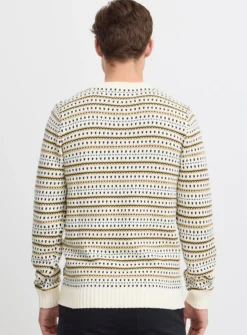 BLEND White Crew Neck Knit XL