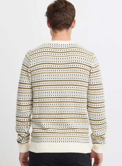 BLEND White Crew Neck Knit XL