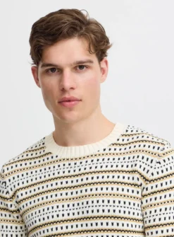 BLEND White Crew Neck Knit XL