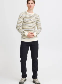 BLEND White Crew Neck Knit XL