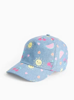 Blue All Over Print Cap 6-9 years