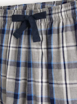 Blue & Grey Check Woven Pyjamas XL