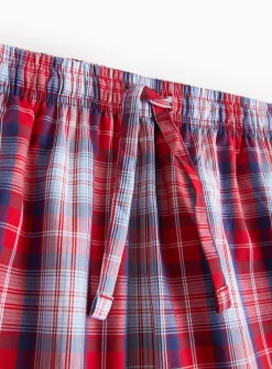 Blue & Red Check Short Sleeve Pyjamas XL