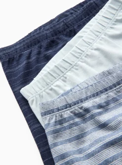 Blue & Stripe Print Leggings 3 Pack 6-9 months