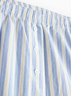 Blue & Yellow Striped Pyjama Bottoms 2 Pack 12