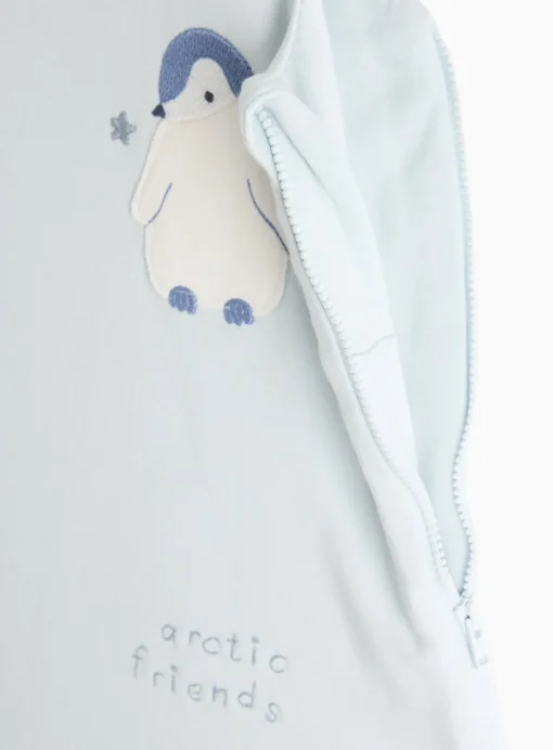Blue Arctic Animal Print 2.5 Tog Sleeping Bag 6-12 months