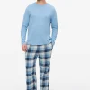 Blue Check Long Sleeve Pyjamas XL