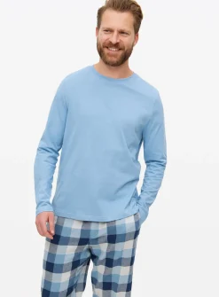 Blue Check Long Sleeve Pyjamas XL
