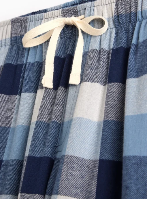 Blue Check Long Sleeve Pyjamas XL
