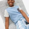 Blue Check Pyjama Set 6-7 years