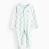Blue Checkerboard Little Brother Sleepsuit Up to 3 mths