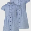 Blue Classic Gingham Dress 2 Pack 5 years