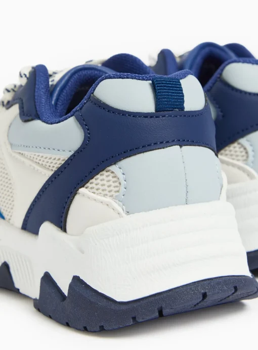 Blue Colour Block Chunky Trainers 3