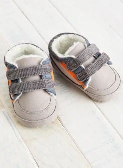 Blue Corduroy Fleece Lined Trainers 9-12 months