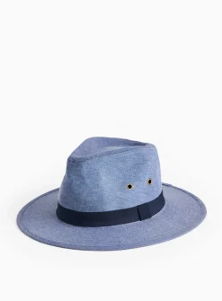 Blue Cotton Safari Hat S/M