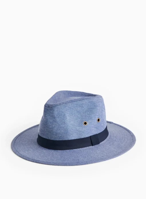 Blue Cotton Safari Hat S/M