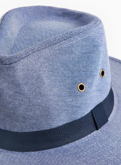 Blue Cotton Safari Hat S/M