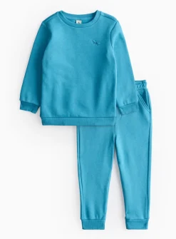 Blue Crew Neck Sweatshirt & Joggers Set 1-2 years