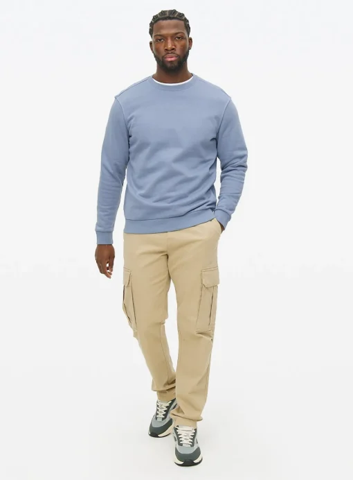 Blue Crew Neck Sweatshirt M
