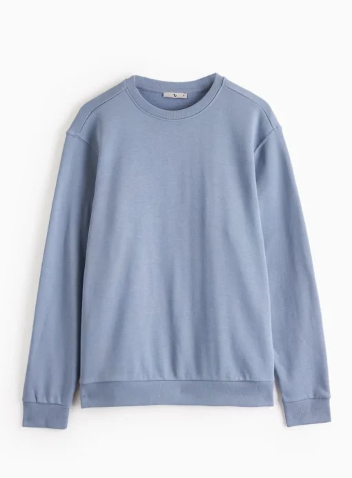 Blue Crew Neck Sweatshirt M