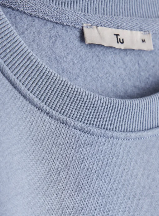 Blue Crew Neck Sweatshirt M