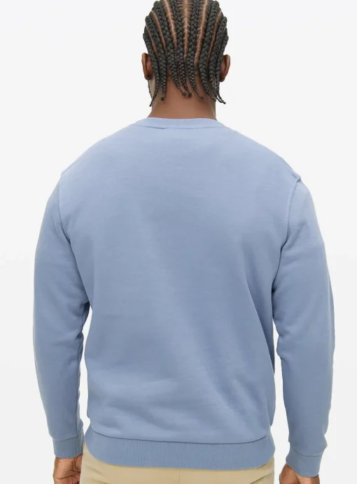 Blue Crew Neck Sweatshirt M