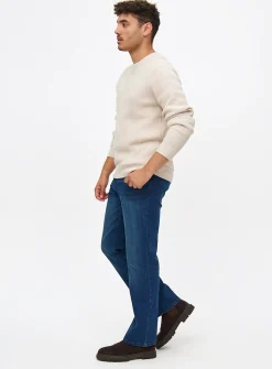 Blue Dark Wash Bootcut Jeans 36S