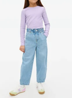 Blue Denim Barrel Leg Jeans 7 years