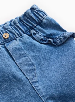 Blue Denim Frill Jeans 6-9 months