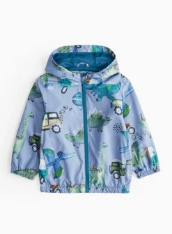Blue Dino Animal Print Mac 1-2 years