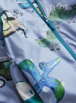 Blue Dino Animal Print Mac 1-2 years
