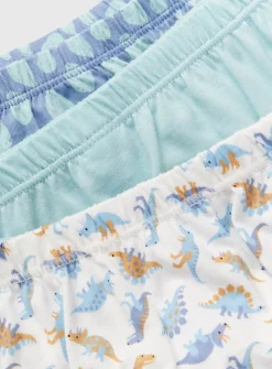 Blue Dinosaur Print Briefs 10 Pack 1.5-2 years