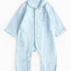 Blue Double Cloth Romper 6-9 months