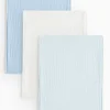 Blue Dribble Cloths 3 Pack One Size