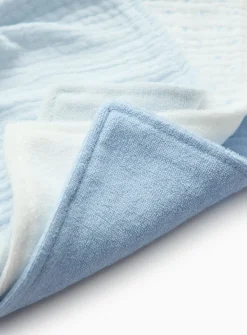 Blue Dribble Cloths 3 Pack One Size