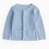 Blue Embroidered Little One Knit Cardigan 6-9 months
