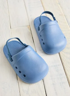 Blue Eva Ankle Strap Clogs Up to 3 mths