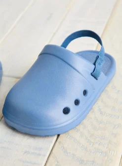 Blue Eva Ankle Strap Clogs Up to 3 mths