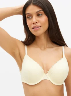Blue Floral & Yellow T-Shirt Bra 2 Pack 36E