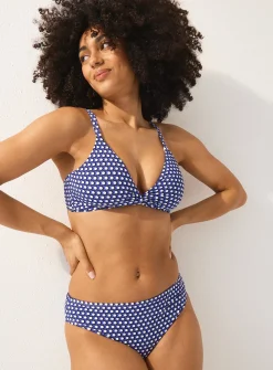 Blue Geo High Waisted Bikini Bottoms 16