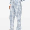 Blue Gingham Pyjama Bottoms 12