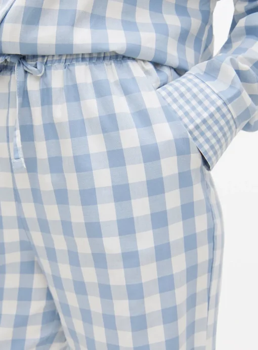 Blue Gingham Pyjama Bottoms 12