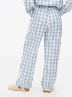 Blue Gingham Pyjama Bottoms 12