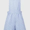 Blue Gingham School Bibshorts 10 years