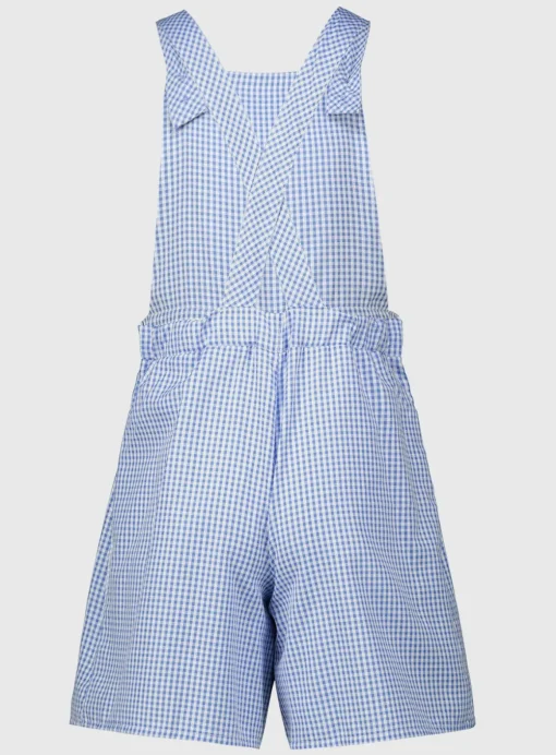 Blue Gingham School Bibshorts 10 years