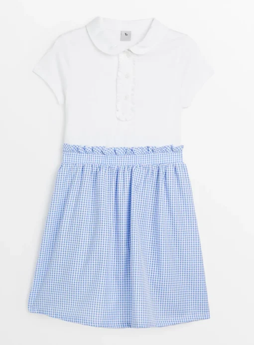 Blue Gingham Twofer School Dress 6 years