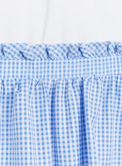 Blue Gingham Twofer School Dress 6 years