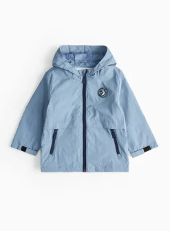 Blue Hooded Mac 1-2 years