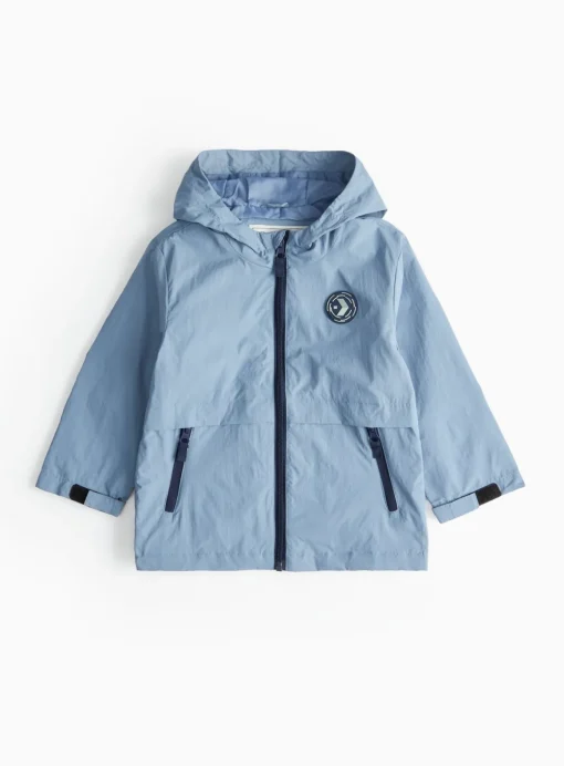 Blue Hooded Mac 1-2 years